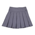 thumbnail image 1 of Bienzoe Girl's Classical Pleated School Uniform Dance Skirt Grey Size 10, 1 of 5