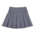thumbnail image 1 of Bienzoe Girl's Classical Pleated School Uniform Dance Skirt Grey Size 7, 1 of 5