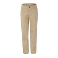 thumbnail image 1 of Bienzoe Girl's Cotton Slim Adjustable Waist School Uniform Pants Khaki 7, 1 of 4