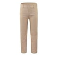 thumbnail image 1 of Bienzoe Girl's Cotton Stretchy Adjustable Waist School Uniform Pants Khaki 10, 1 of 9