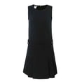 thumbnail image 1 of Bienzoe Girl's Cotton Stretchy School Uniform Jumper Dress XL Black, 1 of 10