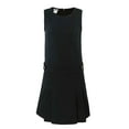 thumbnail image 1 of Bienzoe Girl's Cotton Stretchy School Uniform Jumper Dress XS Black, 1 of 10