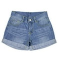 thumbnail image 1 of Bienzoe Girl's Denim Shorts Size 12, 1 of 6