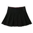 thumbnail image 1 of Bienzoe Girl's Pleated Hem School Uniform Skirt Black 6, 1 of 9
