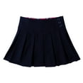 thumbnail image 1 of Bienzoe Girl's Pleated Hem School Uniform Skirt Navy 7, 1 of 3