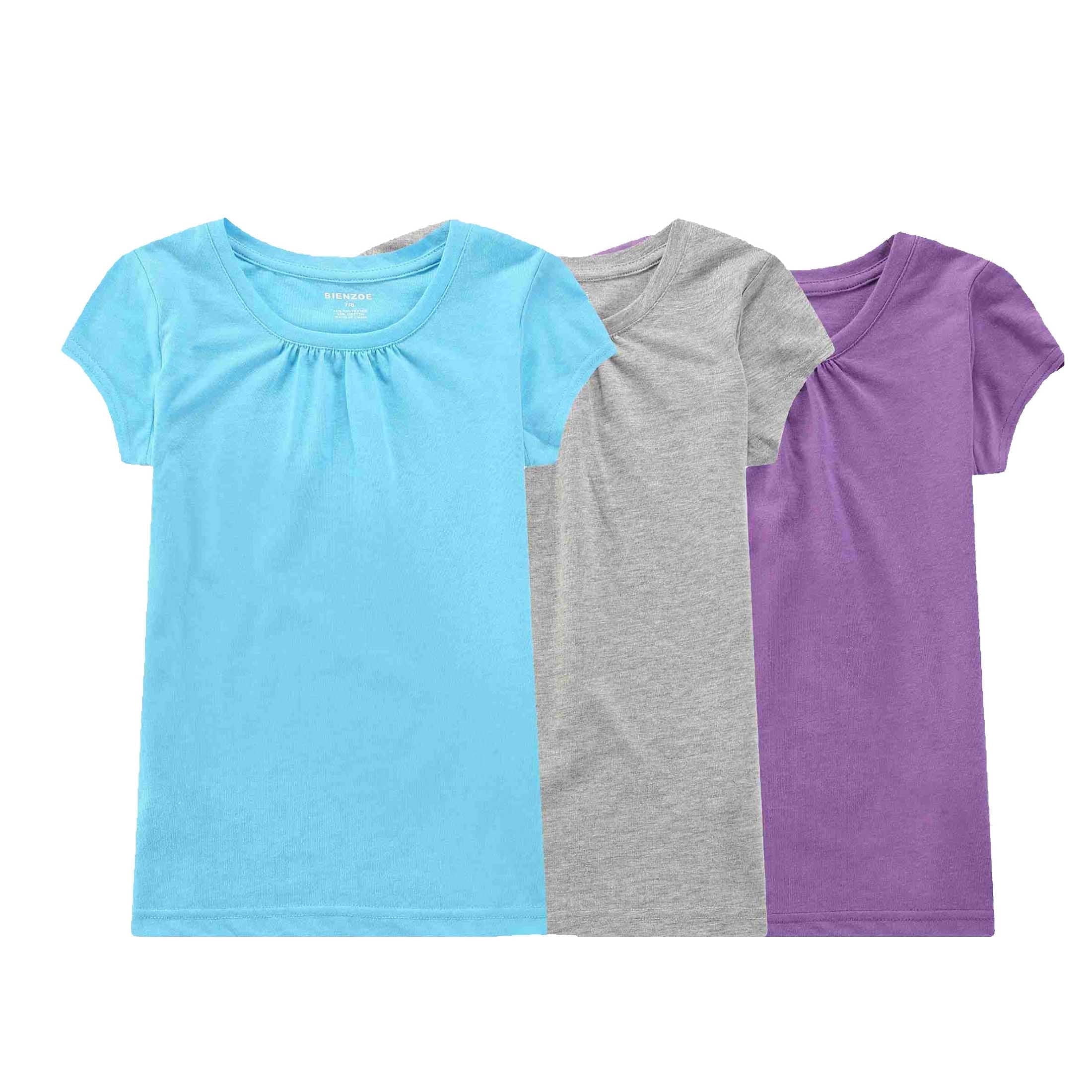 Packb Bienzoe Girl's Quick-Dry School Uniform T-Shirt, Breathable Kids Tops ...
