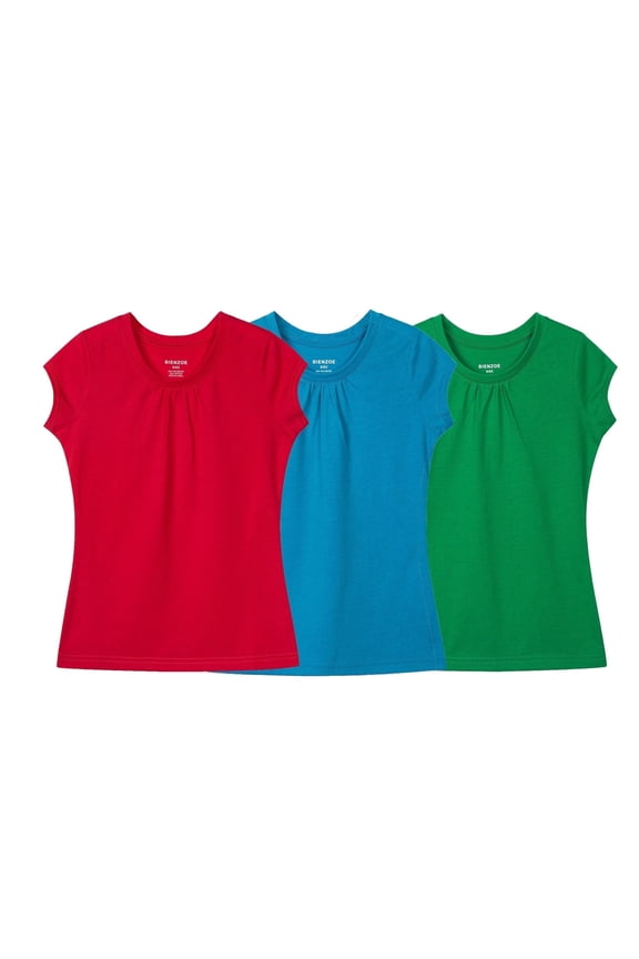 Girl's School Uniform Breathable Quick-Dry T-Shirt PackD 4/5