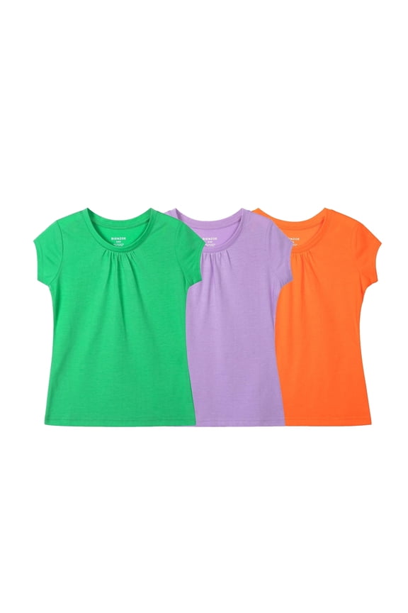 Girl's School Uniform Breathable Quick-Dry T-Shirt PackE 4/5