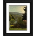 thumbnail image 1 of Bierstadt, Albert 11x14 Black Ornate Wood Framed with Double Matting Museum Art Print Titled - Forested hills, 1 of 4