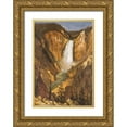 thumbnail image 1 of Bierstadt, Albert 11x14 Gold Ornate Wood Framed with Double Matting Museum Art Print Titled - Lower Falls of the Yellowstone, 1 of 4