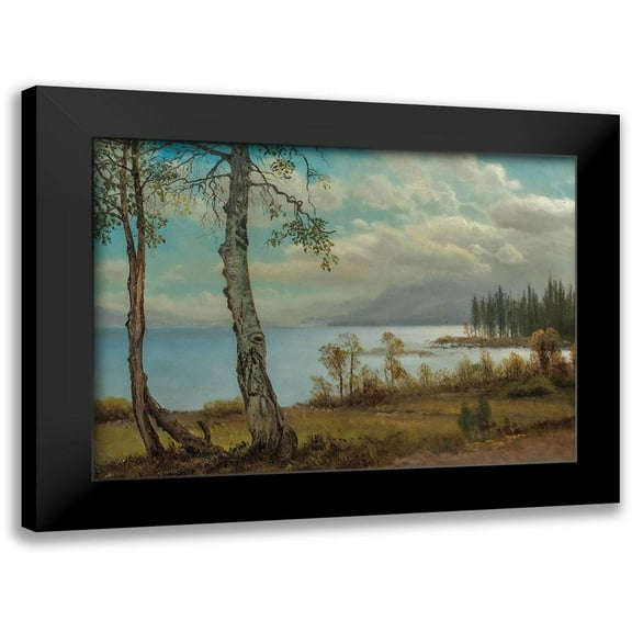 Bierstadt, Albert 14x11 Black Modern Framed Museum Art Print Titled - Lake Tahoe