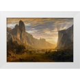 thumbnail image 1 of Bierstadt, Albert 18x13 White Modern Wood Framed Museum Art Print Titled - Looking Down Yosemite Valley, 1 of 4