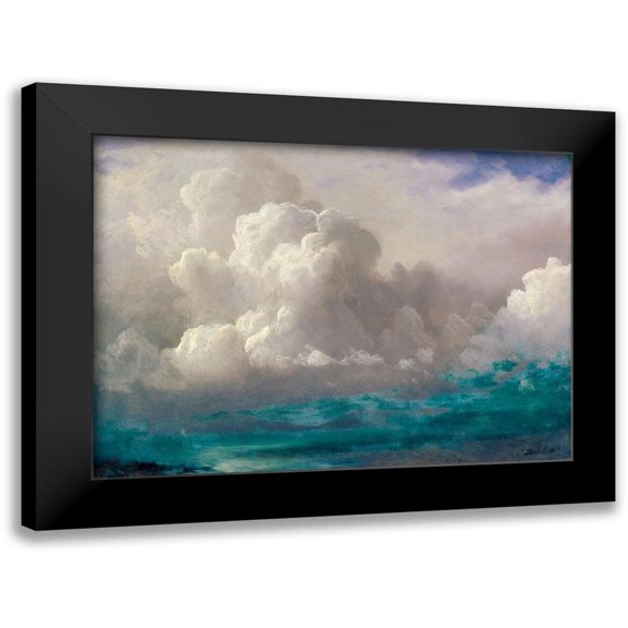 Bierstadt, Albert 18x14 Black Modern Framed Museum Art Print Titled - Storm Clouds
