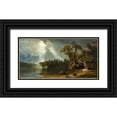 thumbnail image 1 of Bierstadt, Albert 24x14 Black Ornate Wood Framed with Double Matting Museum Art Print Titled - Passing Storm over the Sierra Nevadas, 1 of 4