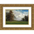 thumbnail image 1 of Bierstadt, Albert 24x17 Gold Ornate Wood Framed with Double Matting Museum Art Print Titled - Jungfrau, 1 of 4