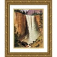 thumbnail image 1 of Bierstadt, Albert 25x32 Gold Ornate Wood Framed with Double Matting Museum Art Print Titled - Yosemite Falls, 1 of 4