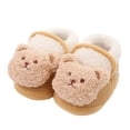 thumbnail image 1 of Biezeib Baby Winter Shoes, Cartoon Bear Soft Sole Non-Slip First Walking Shoes Flats Toddler Shoes For Girls Boys, 1 of 4