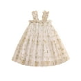 thumbnail image 1 of Biezeib Girls Summer Sweet Cami Dress Sleeveless Floral Embroidery A-line Mesh Princess Dress, 1 of 6