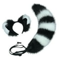 thumbnail image 1 of Biezeib Halloween Fox Costume Accessories Animal Fox Ears Headband and Tail Set Cat Wolf Cosplay Props for Adults, 1 of 5