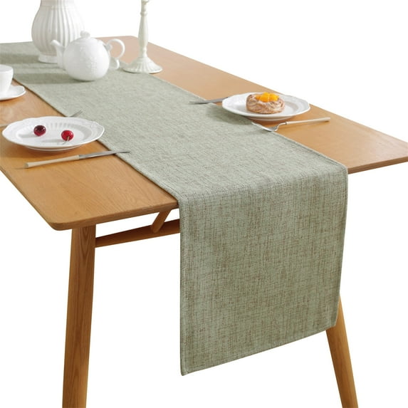 Biezeib Linen Table Runner 2 Side for Family Dinners or Gatherings, Indoor or Outdoor Parties, Everyday Use