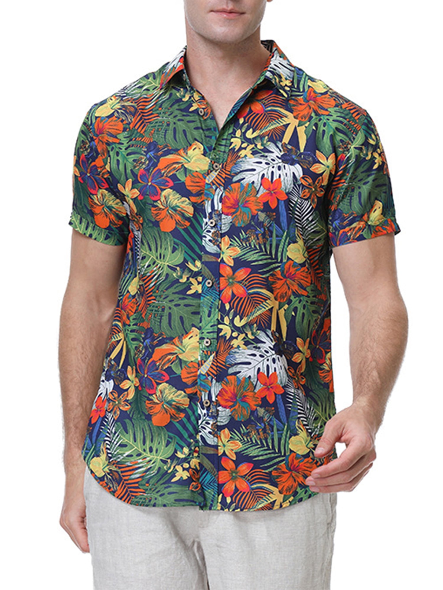Men’s Weatherproof Hawaiian Prints Button Down  Shirt main image 1