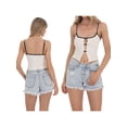 thumbnail image 1 of Biezeib Women Cute Bow Camisole Summer Cutout Spaghetti Strap Tank Tops Crop Sleeveless T-Shirt for Streetwear Clubwear, 1 of 6