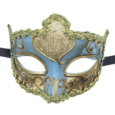 Biezeib Women Masquerade Face Coverings Shiny Half Face Facewear Carnival Prom Costume Accessories