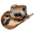 thumbnail image 1 of Biezeib Women Men Felt Cowboy Hat, Roll-up Wide Brim Western Hat Camouflage Hat for Daily Party, 1 of 6
