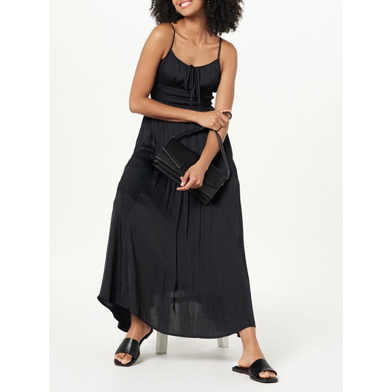 Biezeib Women Summer Sleeveless Dress Casual Solid Color/Floral Print A-Line Party Dress with Pockets for Vacation Streetwear