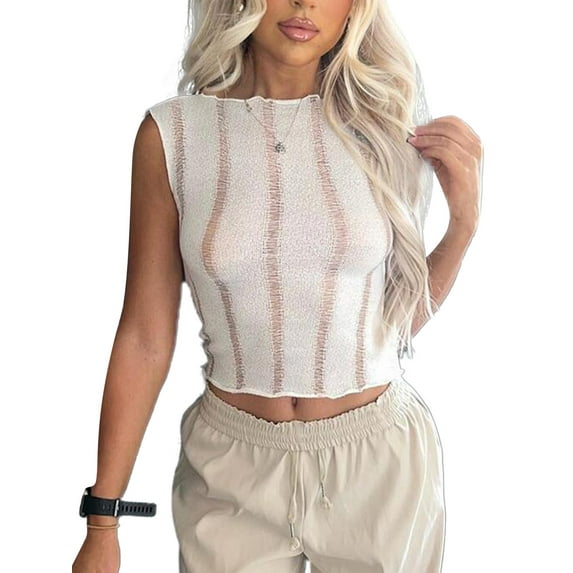 Biezeib Women Tanks Tops with Hollow Decoration, Solid Color Skinny Version Casual Style Summer Clothing