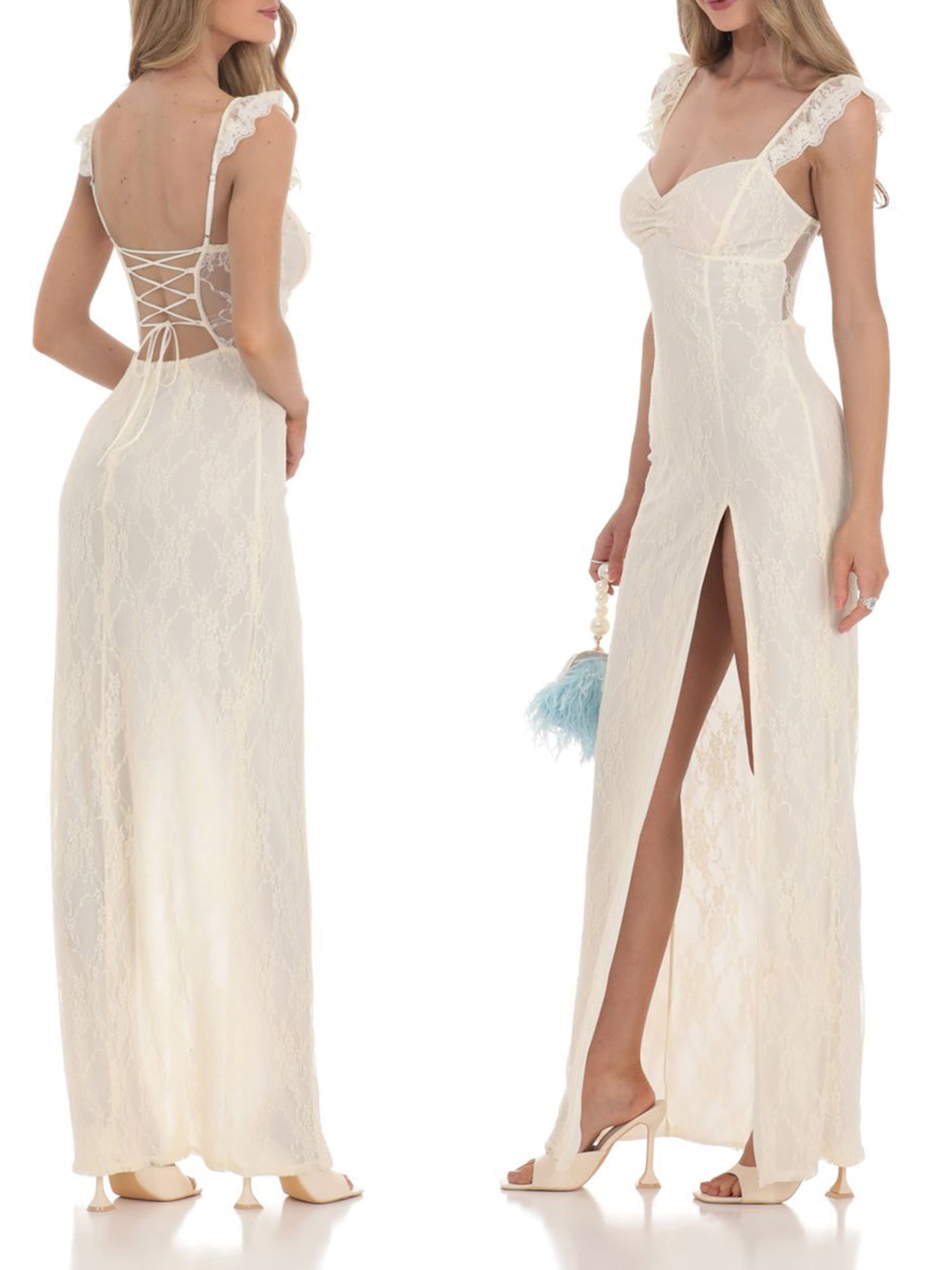 chinese dress ladies Lace-Up Back Corset Cami Dress: Embrace Summer in Style