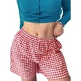 thumbnail image 1 of Biezeib Women's Pajama Shorts Stripe/Plaid Elastic Waist Comfy Sleep Shorts Summer Casual Pajama Bottoms, 1 of 6