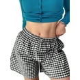 thumbnail image 1 of Biezeib Women's Pajama Shorts Stripe/Plaid Elastic Waist Comfy Sleep Shorts Summer Casual Pajama Bottoms, 1 of 6