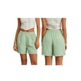 thumbnail image 1 of Biezeib Women's Striped Shorts Elastic High Waisted Straight Leg Summer Shorts with 2 Pockets, 1 of 6