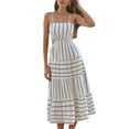 thumbnail image 1 of Biezeib Women’s Summer Long Dress Sleeveless Spaghetti Strap Tie-up Back Loose Dress Cutout Dress, 1 of 6