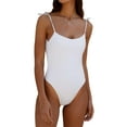 thumbnail image 1 of Biezeib Women's Summer Swimwear Sleeveless Backless Solid Color Bathing Suit Monokini Swimsuit, 1 of 6