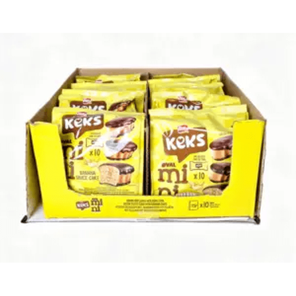 Bifa Keks oval mini, banana sauce cake, 10-individually wrapped 6.34-ounce / 180-gram bag (case of 10)