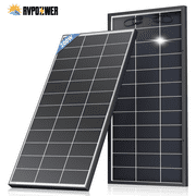 Bifacial 200W Solar Panel 12V 18BB Monocrystalline Solar Panels 25% High Efficiency Solar Module for RV Home Battery Charging Farm Trailer Camper Marine Off Grid System