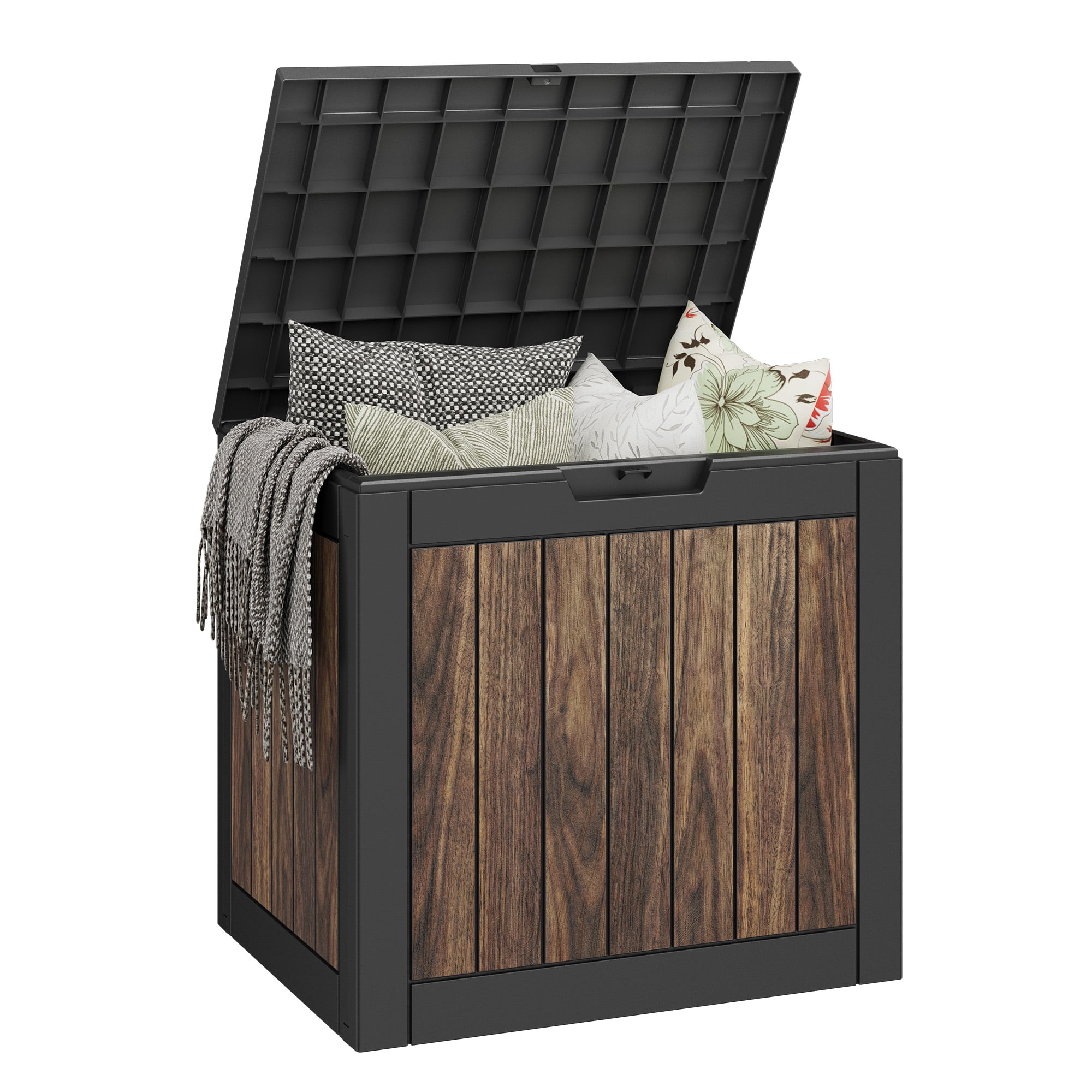 Wlmart Signs Bifanuo 31 Gallon Resin Outdoor Deck Box, Waterproof UV Resistant ...