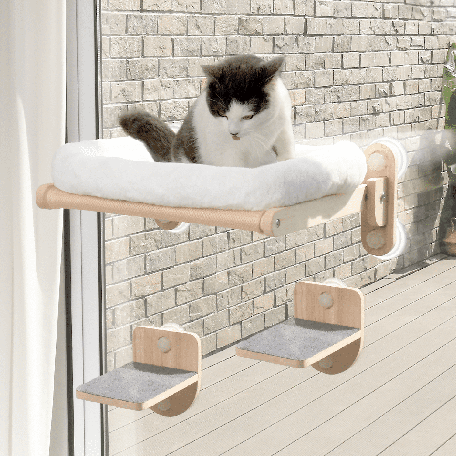 Bifanuo Cat Window Shelf, Cat Window Perch, Cat Window Hammock*1