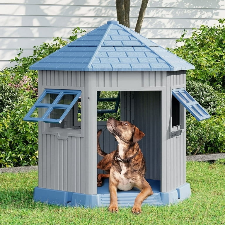 Bifanuo Durable Dog House, Indoor Outdoor Wateproof Doghouse, Pet