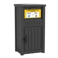 thumbnail image 1 of Bifanuo Outdoor Deck Box with Lockable Secure, Waterproof & Anti-Theft Parcel Storage Box for Porch, House, Curbside, Durable Resin Storage Box for Outside Deliveries,Black, 1 of 8