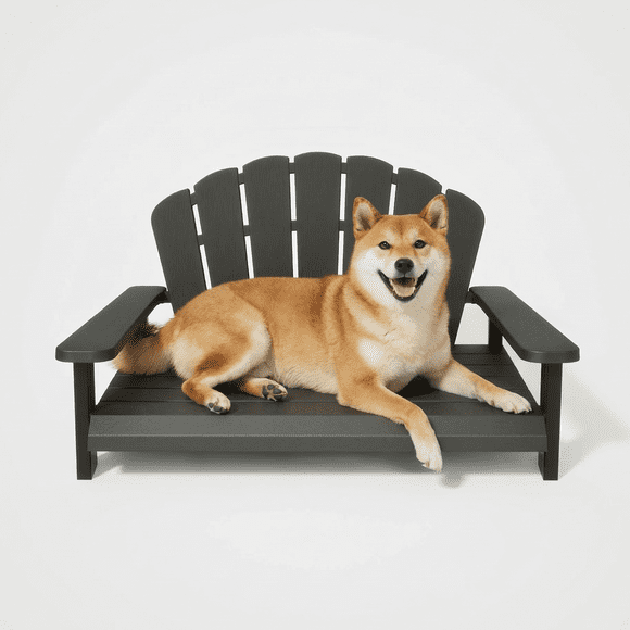 Bifanuo Resin Dog Bed,Waterproof & Washable Dog Bed, Easy to Assemble Indestructible Pet Bed,Suitable for Lliving Room,Bedroom,Patio,Garden,Black