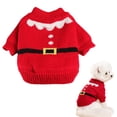 thumbnail image 1 of Bifavgk Christmas Dog Sweater, Warm Knit Turtleneck Puppy Pullover for Small Medium Dogs, 1 of 9