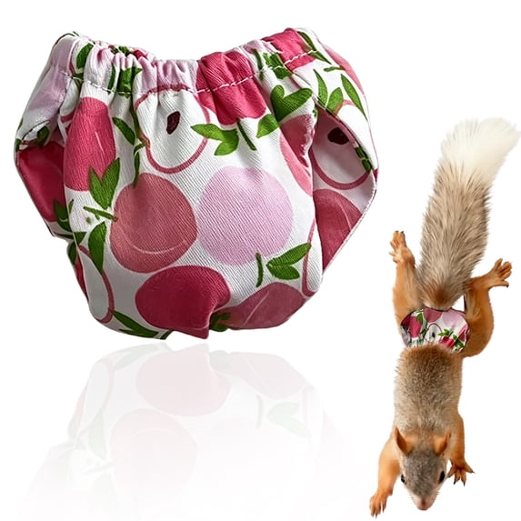 Bifavgk Reusable Washable Hamster Diapers, Adjustable Small Pet Pants for Sugar Gliders Ferrets Rabbits & Squirrels, Indoor Cage & Travel Accessory