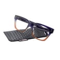 thumbnail image 1 of Ravello Line Bifocal Premium Reading Glasses, High-End Readers +1.25 to +3.50 Magnifying, Fashion Square (Blue, Orange) NY Fifth Avenue, 1 of 4