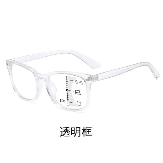 Bifocal Reading Glasses Blue Light Blocking Progressive Multifocal Readers for Men Women Rectangle Computer Glasses +1.0 to +3.0,150