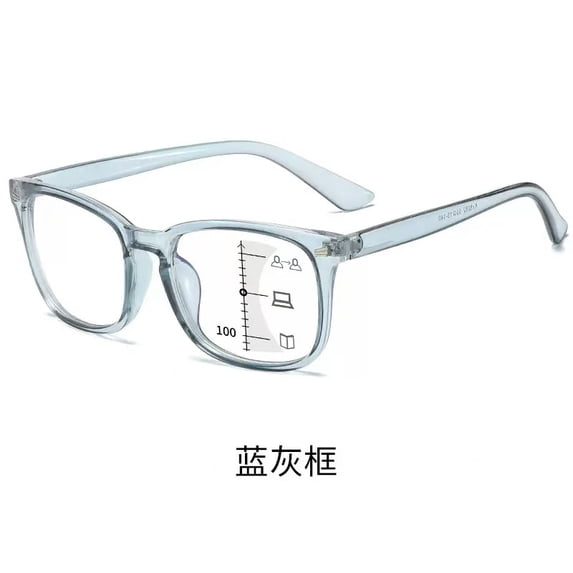 Bifocal Reading Glasses Blue Light Blocking Progressive Multifocal Readers for Men Women Rectangle Computer Glasses +1.0 to +3.0,300