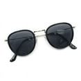 thumbnail image 1 of Bifocal Reading Sunglasses Unisex Vintage Fashion Panto Frame Black Silver +1.00, 1 of 5