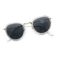 thumbnail image 1 of Bifocal Reading Sunglasses Unisex Vintage Fashion Panto Frame Clear Gold +1.25, 1 of 5